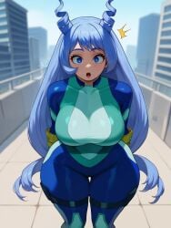 1girls ai_generated azure_(artist) bodysuit female huge_ass large_breasts my_hero_academia nejire_hado nejire_hado_(hero_outfit) solo tagme thick_thighs thigh_gap tight_clothing wide_hips