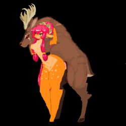 animated cervine deer elk female feral male mammal sex standing straight tagme zoophilia