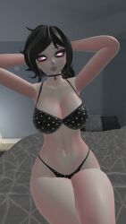 3d ashley_graves bra breasts female kallylady light-skinned_female light_skin pale-skinned_female pale_skin panties tagme the_coffin_of_andy_and_leyley underwear vr vrchat vrchat_avatar