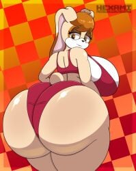 1girls anthro ass ass ass_focus big_ass big_breasts big_butt big_thighs bra bubble_ass bubble_butt butt_focus furry hexami huge_ass huge_breasts huge_butt huge_thighs milf panties rabbit red_bra red_panties sega solo solo_female sonic_(series) sonic_the_hedgehog_(series) thick_ass thick_thighs underwear vanilla_the_rabbit