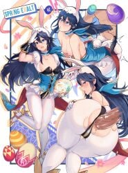 1girls alternate_costume anal anal_sex ass blue_eyes blue_hair breasts bunny_ears bunny_girl bunnysuit easter female fire_emblem fire_emblem_awakening fire_emblem_heroes large_ass long_hair lucina_(fire_emblem) lucina_(spring)_(fire_emblem) nintendo official_alternate_costume penis revolverwingstudios sex small_breasts