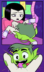 beast_boy canon_couple dc dc_comics pancakemckennz raven_(dc) straight tagme teen_titans teen_titans_go