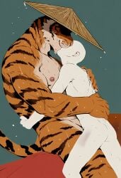 2boys abs ai_generated anthro anthro_on_human armpits balls bara big_balls big_muscles big_nipples big_pecs big_penis daddy ddkk dilf doctor_(arknights) erect_nipples erection felid feline fur gay hair handjob huge_balls huge_cock huge_muscles huge_pecs human human_on_anthro hunk interspecies kissing kissing_while_handjob larger_anthro larger_male male male/male male_focus male_only muscles muscular muscular_anthro muscular_human muscular_male naked naked_male navel nipples nude orange_fur pantherine pecs penis pubic_hair sex size_difference smaller_human smaller_male striped_fur sweat tiger white_fur yaoi