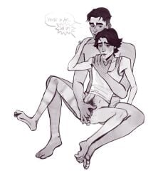 1boy 1cuntboy 2d 2d_(artwork) arcane arcane_jayce arcane_viktor arched_back bed big_hands bigger_male bigger_penetrating_smaller black_and_grey black_and_white breeding couple couple_(romantic) couple_love couple_sex cum_in_pussy cuntboy cuntboy/male cuntboy_on_male cuntboy_penetrated daddy_and_twink dialogue digital_media_(artwork) dripping_cum dripping_pussy dripping_wet english_text erotic feet finger fingering fingering_partner fingering_pussy fingers_in_pussy fingers_on_pussy greyscale hand_on_pussy holding jayce jayce_talis kissing kissing_while_penetrated league_of_legends legs_spread male masculine_male mastectomy_scar moaning moaning_in_pleasure moaning_loud mole_above_mouth muscular muscular_male naked naked_male nipples nude nude_male partially_clothed pussy pussy_focus pussy_peek riot_games romantic romantic_couple romantic_sex rubbing_pussy scars shirt_only size_difference skinny_cuntboy smaller_cuntboy smaller_penetrated spread_legs sweater tagme_(artist) tan_skin tank_top tank_top_only tdick thrusting_into_pussy trans_man transgender transgender_man transmasc twink vagina vaginal_penetration vaginal_sex viktor_(league_of_legends) wet_pussy