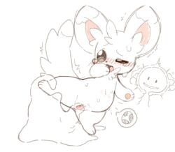 blush bodily_fluids body_invasion cervical_penetration covering covering_mouth covering_own_mouth covering_self digital_drawing_(artwork) digital_media_(artwork) digitigrade ditto_(pokemon) duo egg fallopian_tubes female female_penetrated feral feral_penetrated filled_womb generation_1_pokemon generation_5_pokemon genitals internal looking_pleasured macon_maro minccino nintendo one_leg_up open_mouth open_smile penetration pictographics pokemon pokemon_(species) pokemon_egg raised_leg sex shaking simple_background smile smiley_face spread_legs stomach_bulge sweat tears tremble_lines trembling uterus vaginal_penetration vulva white_background
