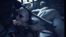 ai_generated animated blowjob bondage chris_redfield deep_blowjob gagged mother_miranda_(resident_evil) oldmaster playfair3d resident_evil resident_evil_8:_village sound_effects tagme video