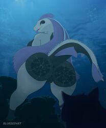 2026 5:6 absurd_res against_surface ambiguous_gender anthro aquatic ass ass_on_glass big_butt blursedart breasts cetacean cracked_glass dolphin female fin fish genitals ginevra_the_whale_storm glass group hi_res hybrid looking_at_viewer mammal oceanic_dolphin on_glass orca purple_eyes raised_tail rear_view shark solo_focus tail tongue tongue_out toothed_whale underwater vulva water