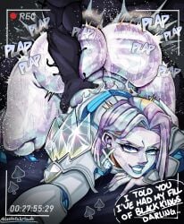 1boy 1girls 2d 2d_(artwork) alternate_version_at_source ass big blonde-haired blonde_hair blue body bragging clothes clothing dialogue diamond diamond_(gem) diamond_form emma_frost emma_frost_(marvel_rivals) english english_dialogue eyes female frost hair high high_resolution highres light light-skinned male male/female marvel marvel_comics marvel_rivals onomatopoeia penetrated penetrating plap plapping qos queen queen_of_spades queen_of_spades_symbol raceplay resolution selfie sex showing skin smirk smug snowbunny spades superhero superheroine supervillain supervillainess sweat sweaty symbiote teatotalerlewds text torn venom_(marvel) venom_(marvel_rivals)