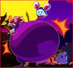 3girls female female_only ghost ghost_girl huge_ass hyper hyper_ass lahla mario_(series) monobutt paper_mario paper_mario:_the_thousand-year_door peeka purple_body skullgeist vivian_(paper_mario)