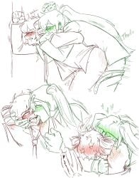 1futa 1girls bent_over bite bite_mark blush bunnycat_(producer) callmereiky french_kiss futa_on_female gifted_(bunnycat) half-dressed half_naked hatsune_miku hatsune_miku_(gifted) kasane_teto kasane_teto_(my_toy) kissing my_toy penetration sex sketch tongue_kiss twitching utau vocaloid