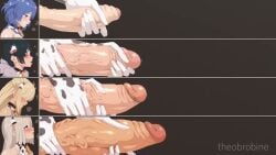 4futas animated chart cock_chart cow_girl cow_print cum cum_drip cum_spurt cumming cumming_together cumming_while_penetrating cumshot dickgirl dripping dripping_cum foreskin futa_focus futa_masturbation futa_only futanari ganyu_(genshin_impact) huge_cock jerkingoff large_penis longer_than_30_seconds masturbation medium_penis milking milking_cum milking_penis multiple_futa multiple_penises no_sound penis_chart penis_size_chart penis_size_comparison penis_size_difference shenhe_(genshin_impact) theobrobine uncircumcised uncut video white_gloves