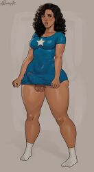 1futa america_chavez big_breasts curly_hair dark-skinned_female dark-skinned_futa dark_skin erection futa_only futanari hispanic huge_ass latina marvel marvel_comics ms._america_(america_chavez) ms._america_(marvel) penis rocner solo solo_female tagme topless