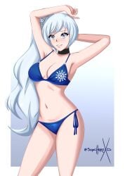 weiss schnee from rwby by sonicheroxd