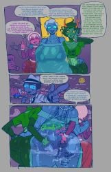 1boy 3girls abiesnot420 anal_fingering anus ass ass_bigger_than_head big_ass big_breasts blue_body blue_skin body_writing boob_squish bra breasts choker chubby chubby_female dave_strider dialogue fingering gilf glasses green_skin grope grope_from_behind homestuck homestuck_sprite homestuck_troll jade_harley jane_egbert john_egbert kanaya_maryam karkat_vantas large_ass large_breasts love_handles mature mature_female milf ms_paint_adventures nannasprite plump plump_ass plump_breasts practically_nude purple_skin pussy pussy_juice_drip pussy_lips rose_lalonde scar stealth_ass_grab sweaty sweaty_ass text tits_bigger_than_head uncensored waist_grab yellow_eyes