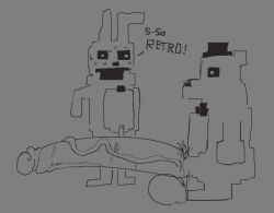 2boys ass big_balls big_testicles black_and_white bowtie bowtie_collar circumcised circumcised_penis dialogue enormous_balls enormous_testicles erect erect_cock erect_dick erect_penis erection five_nights_at_freddy's five_nights_at_freddy's_3 fredbear fredbear_(fnaf) fredbears_family_diner hat heavy_balls heavy_testicles long_cock long_dick long_penis male male/male male_only nervous pubes recoverycore2 shitpost small_dick so_retro springbonnie square_ass square_butt veins_on_cock veins_on_dick veins_on_penis veiny_cock veiny_dick veiny_penis what_the_fuck