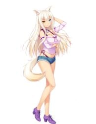 bell breasts cat_ears cat_tail coconut_(sayori) female heterochromia high_heels jingle_bell nekopara tagme