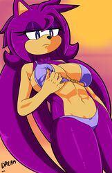 big breasts darkhedgie fan_character female hedgehog jade mobian_(species) oc original_character sega sonic_(series) sonic_oc sonic_the_hedgehog_(series) superbunnygt swimsuit