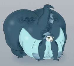 absurd_res anthro aquatic ass big_breasts big_butt bodypaint breasts brooklyn_(shukk) face_paint female fish hi_res huge_breasts huge_butt hyper hyper_butt lanternfish morbidly_obese morbidly_obese_female obese obese_female overweight overweight_female shukk solo