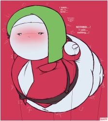 1girls blush dialogue floating full_body_inflation head_inflation hyper inflation legendary_pokemon meloetta mythical_pokemon partially_clothed pokemon pokemon_(species) sequence skullgeist solo solo_female solo_focus spherical_inflation text the_boss_(skullgeist)