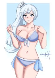 weiss schnee from rwby by sonicheroxd