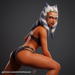 ahsoka_tano ai_generated airtist alien alien/human alien_girl alien_humanoid athletic bikini bikini_bottom bikini_top bra clone_wars close-up close_up closeup female female_only fit high_resolution highres orange_body panties patreon solo star_wars star_wars:_the_clone_wars tagme thong togruta underwear