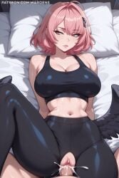 1girl 1girls ai_generated boobs breasts female female_focus girl hoyoverse lips makeup medium_breasts pink_eyes pink_hair ramiel_(zenless_zone_zero) short_hair stable_diffusion tagme tits uncensored wardens watermark zenless_zone_zero