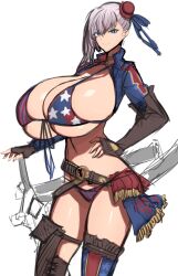 american_flag_bikini bikini breasts fate_(series) female hair