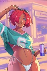beach bikini crop_top giovanna_(guilty_gear) gta_vi_cover_girl guilty_gear guilty_gear_strive