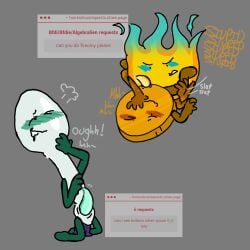 anal_insertion anal_juice anal_masturbation anal_object_insertion anal_penetration anal_sex battle_for_dream_island bfdi blush_lines blushing blushing_male blushing_profusely coiny_(bfdi) covering_mouth dialogue digital_art digital_drawing digital_drawing_(artwork) digital_media digital_media_(artwork) digital_painting_(artwork) dildo_in_ass dildo_insertion dildo_penetration dildo_sitting drooling dw4evrr eyes_rolled_back eyes_rolling_back firey_(bfdi) hate_fuck hate_fucking hate_sex hatefucking ii inanimate_insanity legs_apart legs_held_open legs_open legs_spread legs_up looking_back_at_viewer looking_down looking_up missionary missionary_position missionary_sex moaning_from_pleasure moaning_in_pleasure object_show object_shows on_back on_knees one_eye_closed osc precum precum_bubble precum_drip precum_on_penis precum_squirt precum_string precum_trail silver_spoon_(ii) text