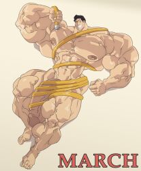 balls bodybuilder erection highres hyper hyper_balls hyper_cock hyper_genitalia hyper_muscles hyper_penis hyper_testicles male male_only muscles muscular muscular_arms muscular_male muscular_thighs nipples penis remert testicles veiny_penis