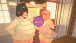 1boy 2girls 3d animated ass backyard big_ass big_breasts breasts brown_hair chie_yukio childhood_friend cleavage comedic cowgirl_position cuckquean cum cum_in_pussy curvaceous curvy curvy_figure dialogue dialogue_bubble doggy_style female first_person_view huge_ass huge_breasts huge_thighs ichiko_tootome japs8005 kissing kissing_while_penetrated koikatsu large_ass large_breasts large_penis light-skinned_female light-skinned_male light_skin long_playtime long_video longer_than_2_minutes longer_than_30_seconds longer_than_3_minutes longer_than_one_minute looking_at_viewer male male_pov massive_ass multiple_females multiple_girls original original_characters penis pov pussy sex sex_from_behind shorts sound speech_bubble spidey-dude tagme thick_thighs thighs vaginal_penetration video voluptuous voluptuous_female wide_hips younger_male younger_penetrating_older