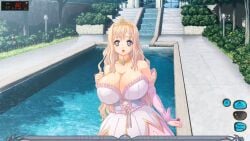 1girls bare_shoulders before_fellatio blonde-haired_female blonde_hair boobies boobs breasts cleavage clothed_female curtains dress enormous_boobies enormous_boobs enormous_breasts enormous_tits female female_only game_cg giant_boobies giant_boobs giant_breasts giant_tits gigantic_boobies gigantic_boobs gigantic_breasts gigantic_tits huge_boobies huge_boobs huge_breasts huge_tits hyper_boobies hyper_boobs hyper_breasts hyper_tits kyonyuu_fantasy kyonyuu_fantasy_gaiden long_blonde_hair long_hair long_hair_female luceria_von_diamante married_female massive_boobies massive_boobs massive_breasts massive_tits mature_female open_eyes open_mouth platinum_blonde_hair pool q-gaku queen shocked shocked_eyes super_boobies super_boobs super_breasts super_tits tiara tits waffle_(company) window