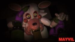 2026 3d 3d_model 3d_render blowjob duo face_fucking five_nights_at_freddy's five_nights_at_freddy's:_security_breach five_nights_at_freddy's_2 looking_at_another mangle_(fnaf) mayvil mayvil_(artist) montgomery_gator_(fnaf) oral pov prisma3d security_breach