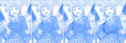 ai-chan's_sister_(tawawa) big_breasts breast_expansion breast_growth breasts_bigger_than_head button_gap discord_(app) edited_image getsuyoubi_no_tawawa himura_kiseki large_breasts liska massive_breasts sequence strained_buttons