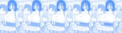 ai-chan_(tawawa) big_breasts bobby_pin breast_expansion breast_growth breasts_bigger_than_head edited_image getsuyoubi_no_tawawa himura_kiseki jitome-chan_(tawawa) large_breasts liska massive_breasts sada-chan_(tawawa) sequence volley-bu-chan_(tawawa)