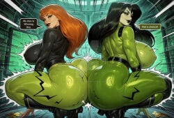 2girls ai_generated ass ass_bigger_than_head ass_to_ass assloverdianadanvers bewitching_thighs big_ass big_breasts big_thighs breasts breasts_bigger_than_head bubble_ass bubble_butt challenge contest curvaceous curvy curvy_figure digital_media_(artwork) dumptruck_ass dumptruck_butt female hips hourglass_figure huge_ass huge_breasts huge_thighs kim_possible kimberly_ann_possible large_ass large_breasts large_thighs legs light-skinned_female light_skin mature mature_female older_female older_female_and_younger_female pawg round_ass shego slim_waist thick thick_hips thick_legs thick_thighs thighs thighs_bigger_than_head voluptuous waist wide_ass wide_hips wide_thighs younger_female