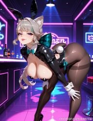 1girls ai_generated big_boobs big_breasts boobs breasts female female_focus female_only genshin_impact hands_on_knees heart heart_pasties high_resolution highres hoyoverse huge_boobs huge_breasts kaistar large_boobs large_breasts looking_at_viewer lynette_(genshin_impact) mihoyo pasties patreon solo solo_female solo_focus tongue tongue_out