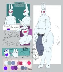 balls bisexual bisexual_flag bunny bunny_ears character_sheet color_palette description english_text fat fat_cock flaccid foreskin furry ghost ghost_kibby_(thathornyimp) hairy_balls huge_cock huge_penis hyper hyper_penis male male_only man_boobs man_tits nude nude_male penis pink_teeth pubes pubic_hair rabbit red_eyes saggy_balls side_view slightly_chubby smile smile_at_viewer solo standing tail text thathornyimp thick_penis thick_thighs tummy uncut white_body white_fur white_skin wide_hips wide_thighs