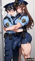 1futa 1futanari ai_generated athletic athletic_futa big_ass big_balls big_breasts big_penis bigger_female bigger_futa bulge bulge_through_clothing flaccid flaccid_penis futa_is_bigger futa_on_male futa_only futa_with_male futadom futanari huge_balls huge_breasts huge_cock hugging large_balls large_breasts large_penis long_penis massive_penis muscular_female penis_size_comparison penis_size_difference shorter_male size_difference taller_female thick_thighs tight_clothing