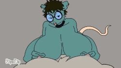 1boy 1girls anthro big_breasts breasts clapping_cheeks enormous_breasts female female_focus giant_breasts gigantic_breasts huge_breasts hyper_breasts jid-jid jiggling_ass large_breasts massive_breasts naked naked_female nude nude_female rat rat_girl rubbing_nipples squatting tagme thick_thighs thighs tongue_out twerking video voluptuous voluptuous_female wobbling_ass yakisoba_010605