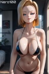 1girls 2d 2d_animation ai_animation ai_generated android_18 animated animated_image areolae armpit bare_arms bare_legs bare_shoulders belly big_breasts bikini bikini_bottom bikini_top blonde_female blonde_hair bob_cut bouncing_breasts chest curvaceous_female curvaceous_figure curvy curvy_figure cute cute_face detailed dragon_ball dragon_ball_z eyelashes eyeshadow female female_only fit fit_female focus hair hourglass_figure huge_breasts inviting_to_sex kai_harn large_breasts legs light-skinned_female light_skin lips lipstick makeup mascara mature mature_female mature_woman muscular nero100 no_sound outdoors outside pale-skinned_female pale_skin perky_breasts posing seductive seductive_look short_hair short_video strong_female swimsuit swimwear tagme thighs urvaceous video