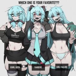 hatsune miku from vocaloid by glitchace