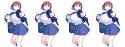 ai-chan anime big_breasts breast_expansion breast_growth breasts_bigger_than_head colored cover_art edited_image getsuyoubi_no_tawawa himura_kiseki large_breasts liska massive_breasts sequence