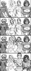 4girls assisted_exposure breasts female jess_(strayafterdark) kinsey_(strayafterdark) nude pussy ravi_(strayafterdark) strayafterdark tagme towel winter_(strayafterdark)