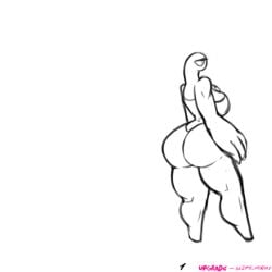 animated ass_expansion ben_10 chaquetrix expansion galvanic_mechamorph gif gizmo_horny_(artist) hyper hyper_ass sketch upgrade_(ben_10)
