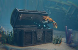 1girls aquaphilia breasts bubbles chest drowned female imp_midna midna nintendo nipples nude sea shipwreck solo the_legend_of_zelda twilight_princess underwater zantzusui