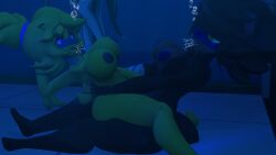 2girls 3d anthro big_ass big_boobs big_breasts big_tits blub boobs breasts bubbles chica_(fnaf) chicken chiku drown drowning female fexa five_nights_at_freddy's five_nights_in_anime fox foxy_(fnaf) nsfw nude sfm tailscookie thicc tits underwater