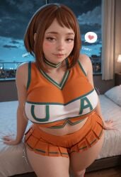 1girl 3d 3d_render ai_generated anime big_breasts blender blender_render blushing cgi cheerleader cheerleader_uniform choker chubby cinematic_lighting curvy deep_skin dimples_of_venus embarrassed explicit female happy heavy_breasts high_quality high_resolution hourglass_figure huge_breasts hyperrealistic large_ass large_breasts looking_at_viewer my_hero_academia nsfw nude ochaco_uraraka ochako_uraraka oily oily_skin photorealistic pussy_juice realistic rendered sagging_breasts shy skindentation solo stomach subsurface_scattering thick thick_thighs toned_female uncensored volumetric_lighting voluptuous_body wide_hips