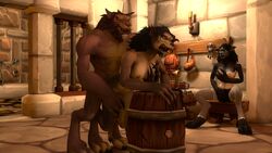 3d barrel blizzard_entertainment breasts canine daisypayne_(artist) female fur grope in_side male mammal masturbation moth_open nipples sex video_games warcraft were werewolf wolf worg worgen