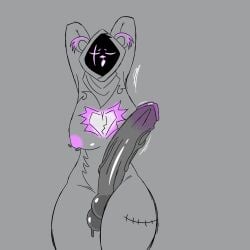 futanari hood hood_up quick_sketch raven_team_leader simple_background simple_shading sketch stretching yawn yawning yosoybonfie